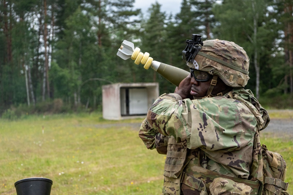 Blackfoot Company, 1-4 Infantry live fire range in GTA