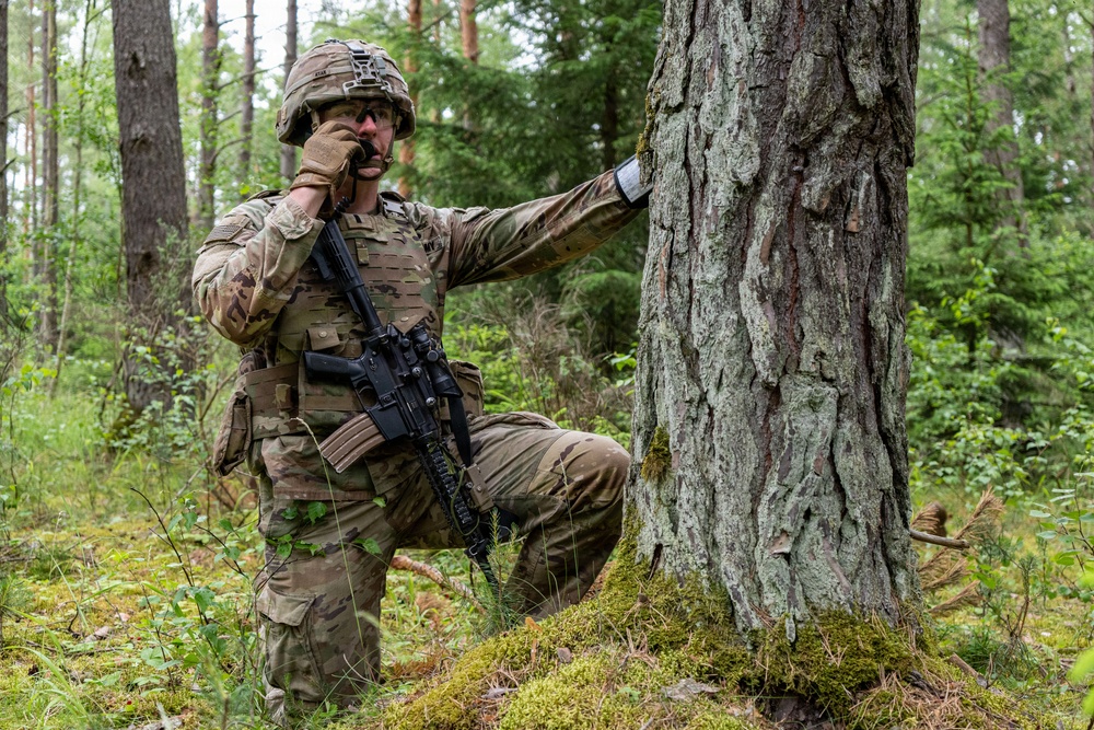 Blackfoot Company, 1-4 Infantry live fire range in GTA
