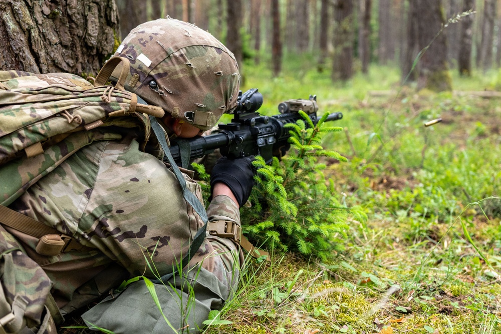 Blackfoot Company, 1-4 Infantry live fire range in GTA