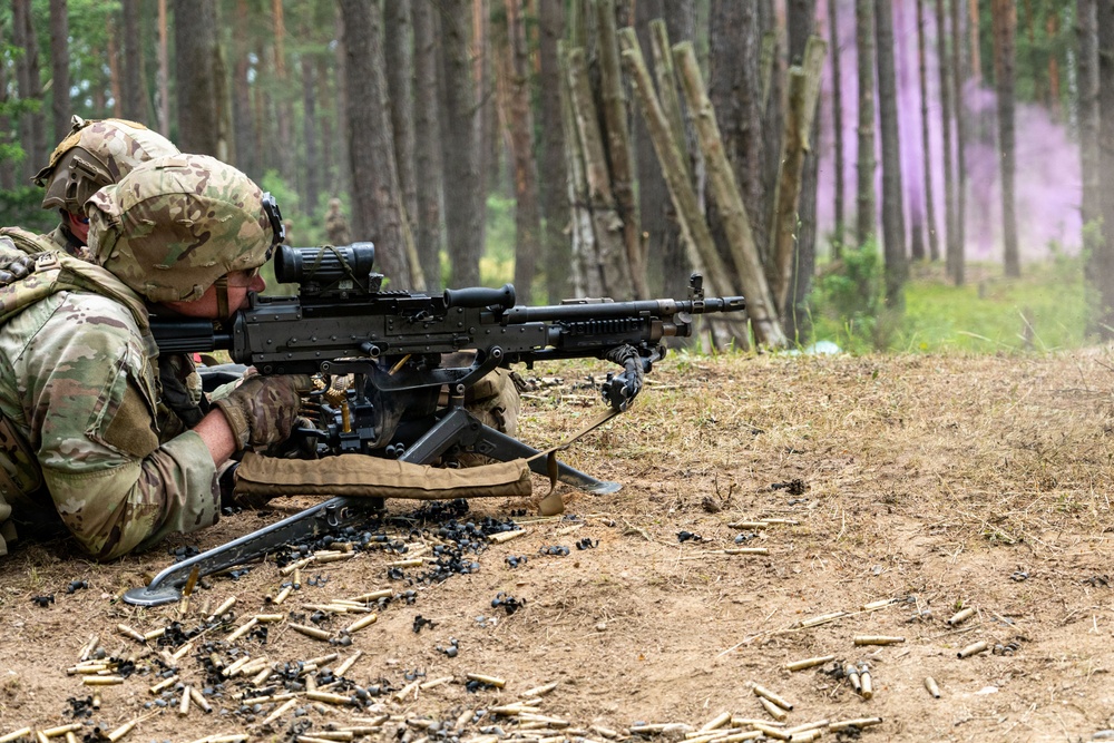 Blackfoot Company, 1-4 Infantry live fire range in GTA