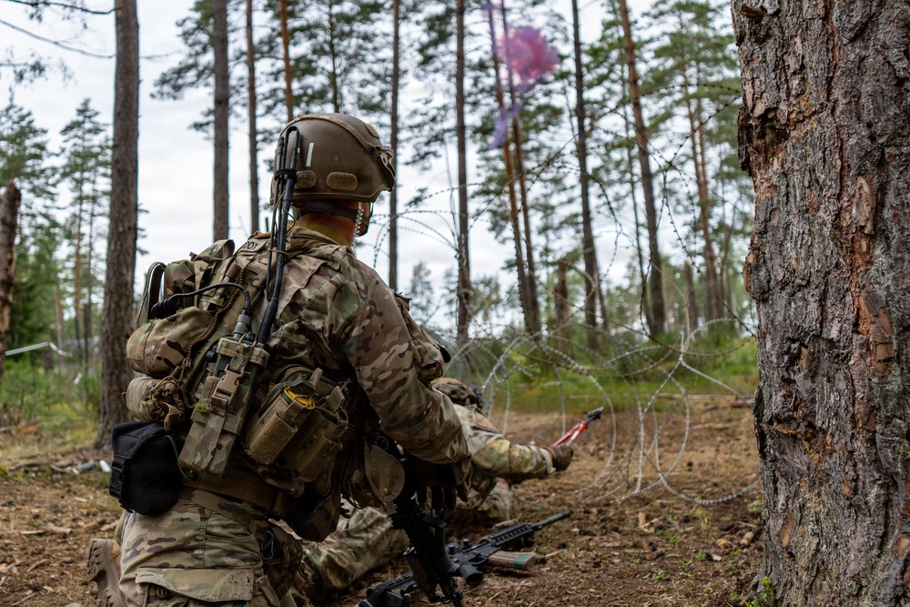 Blackfoot Company, 1-4 Infantry live fire range in GTA