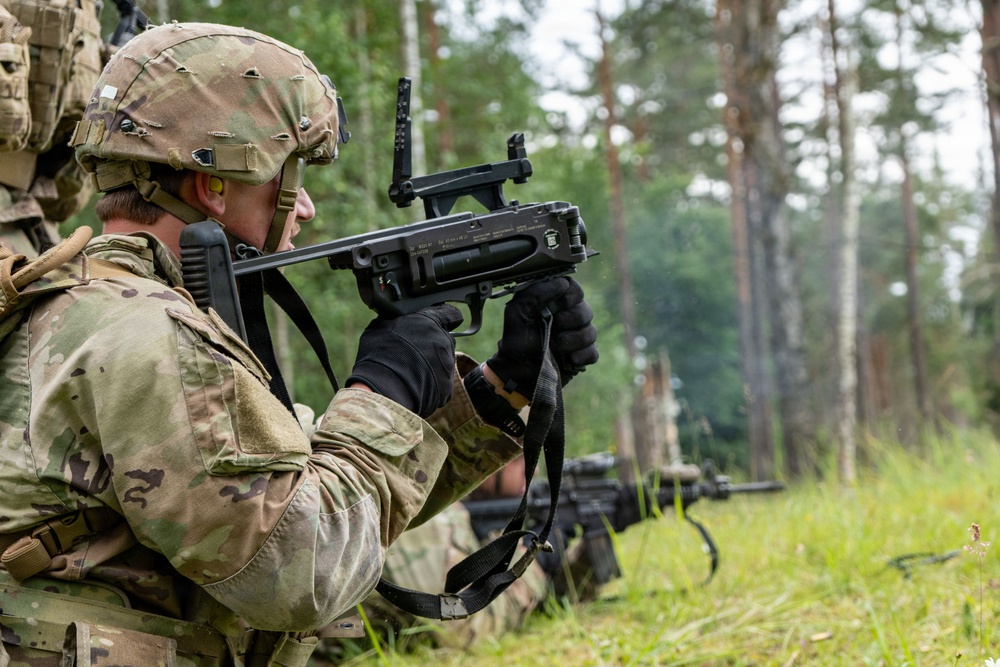 Blackfoot Company, 1-4 Infantry live fire range in GTA