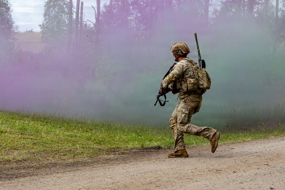 Blackfoot Company, 1-4 Infantry live fire range in GTA