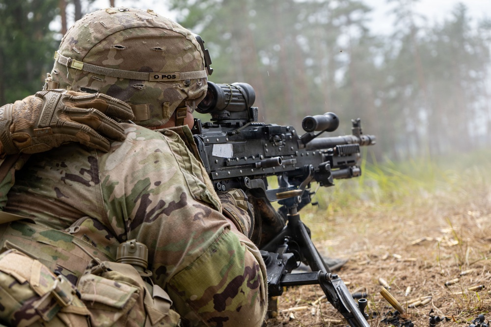 Blackfoot Company, 1-4 Infantry live fire range in GTA