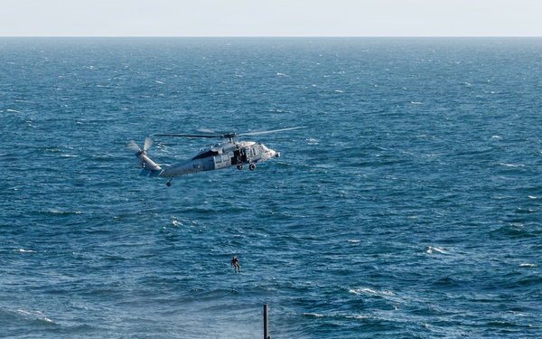 HSC-28, German Type 212A Attack Submarine (U-34) Conduct Casualty Evacuation Training