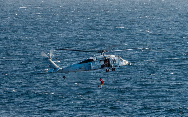HSC-28, German Type 212A Attack Submarine (U-34) Conduct Casualty Evacuation Training