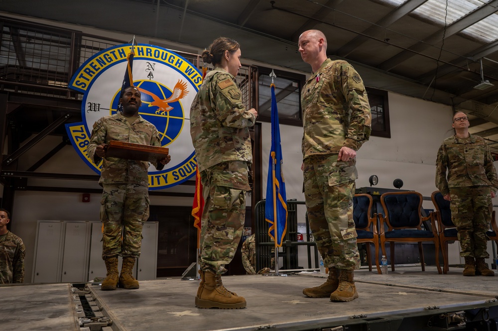 728 Air Mobility Squadron Change of Command ceremony