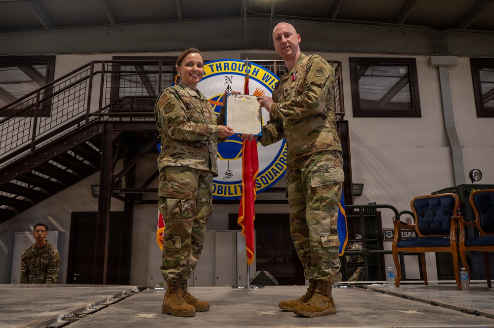 728 Air Mobility Squadron Change of Command ceremony