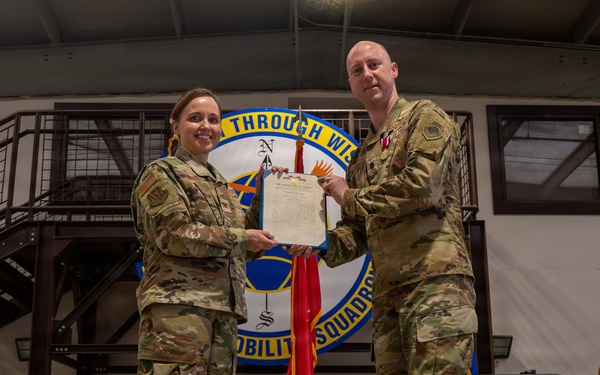 728 Air Mobility Squadron Change of Command ceremony