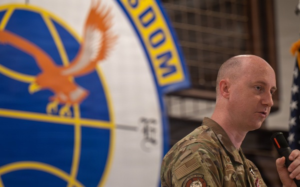 728 Air Mobility Squadron Change of Command ceremony