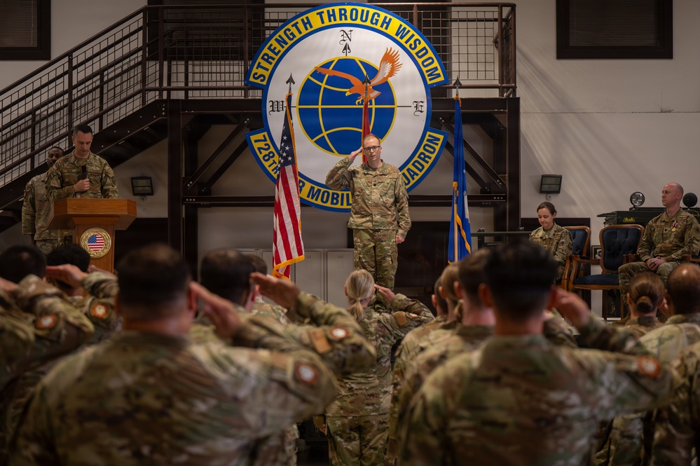 728 Air Mobility Squadron Change of Command ceremony
