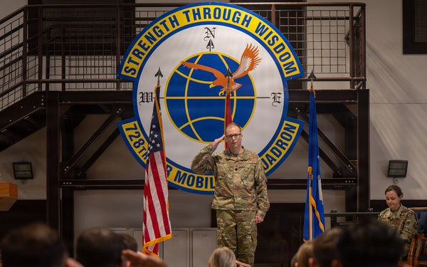 728 Air Mobility Squadron Change of Command ceremony