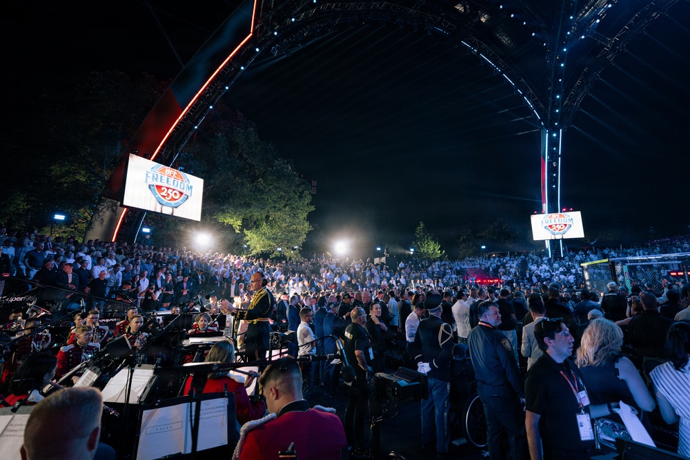 "The President's Own" U.S. Marine Band Supports UFC Freedom 250 at White House
