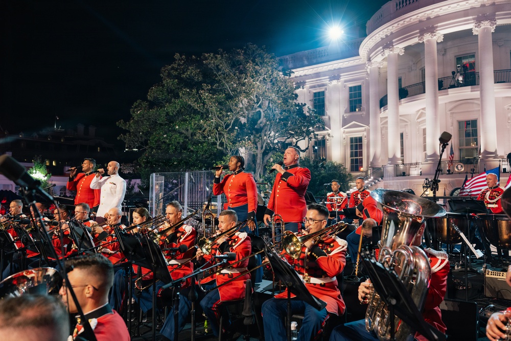 "The President's Own" U.S. Marine Band Supports UFC Freedom 250 at White House