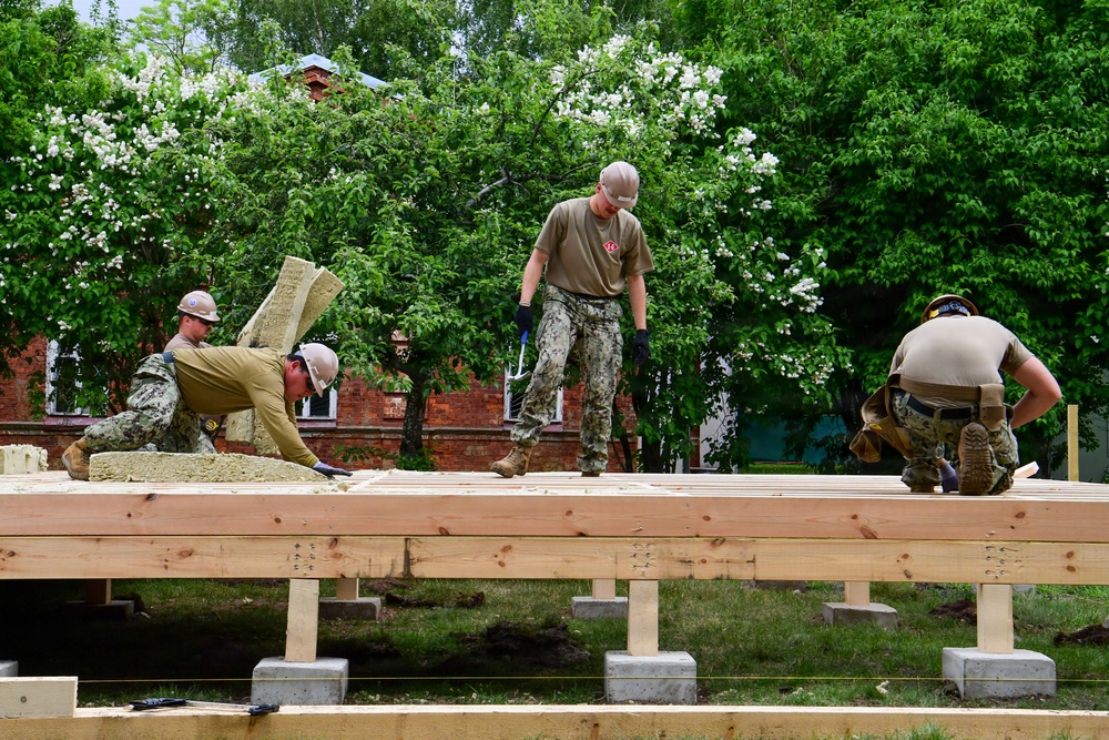 Naval Construction Battalion (NCB) 14 constructs Arctic Bee Huts during BALTOPS 2026