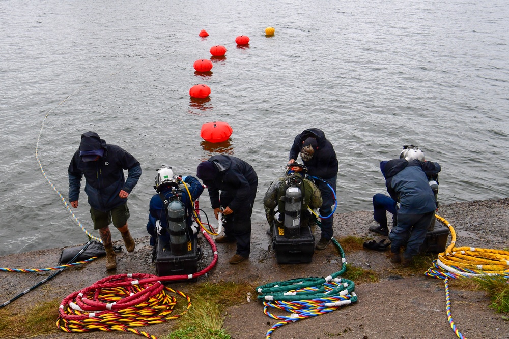 Underwater Construction Team (UCT) One Construction Dive Detachment Charlie conducts Dive Opeartions during BALTOPS 2026