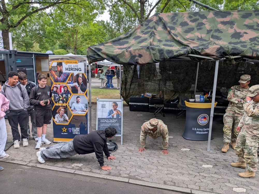 USAG Wiesbaden Local Nationals Spotlight Army Careers at Hessentag
