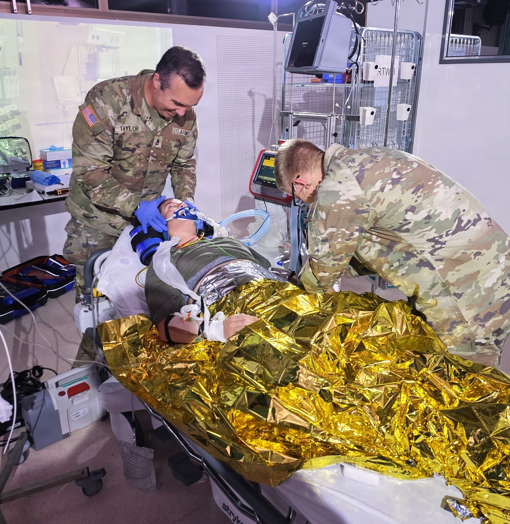 US Army Medical Department Activity Bavaria Soldiers train with Bundeswehr Special Operations Medics on Emergency Medicine skills