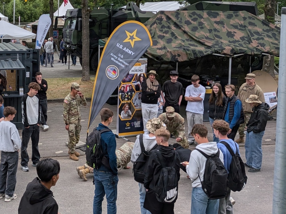 USAG Wiesbaden Local Nationals Spotlight Army Careers at Hessentag