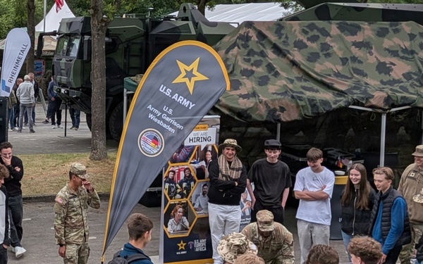 USAG Wiesbaden Local Nationals Spotlight Army Careers at Hessentag