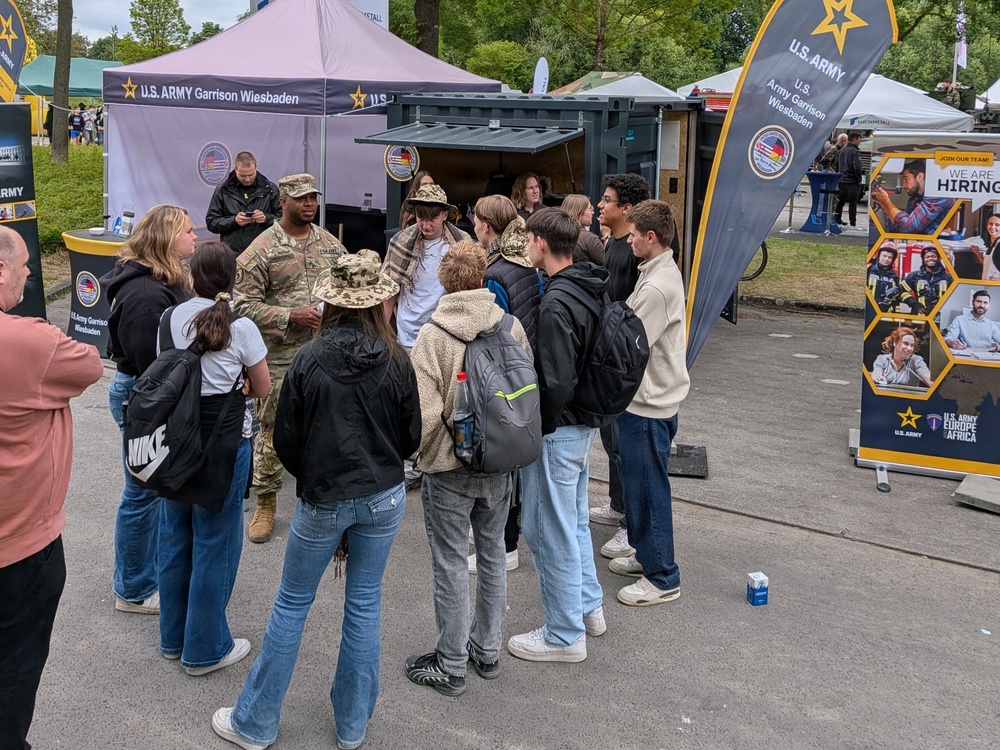 USAG Wiesbaden Local Nationals Spotlight Army Careers at Hessentag