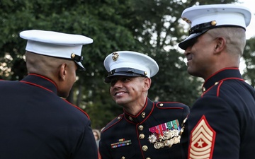 Sergeant Major of the Marine Corps Hosts Author of “Terminal Lance” at Marine Barracks Washington Sunset Parade