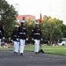 Sergeant Major of the Marine Corps hosts author of "Terminal Lance" at Marine Barracks Washington Sunset Parade