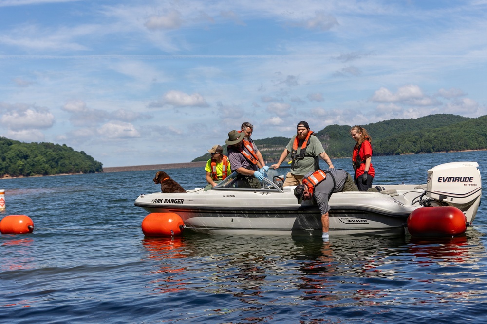 USACE Mobile District conducts E. Coli water quality testing at Carters Lake