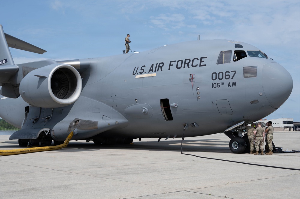 Maintenance operations with the 105th AMXS