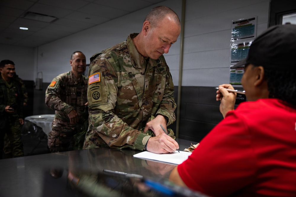 Camp Shelby Welcomes Operation Sentinel Justice Visitors to Dining Facility