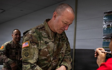 Camp Shelby Welcomes Operation Sentinel Justice Visitors to Dining Facility