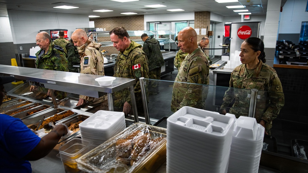 Camp Shelby Welcomes Operation Sentinel Justice Visitors to Dining Facility