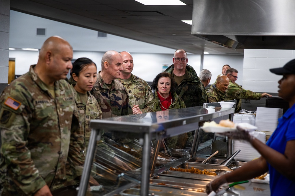 Camp Shelby Welcomes Operation Sentinel Justice Visitors to Dining Facility