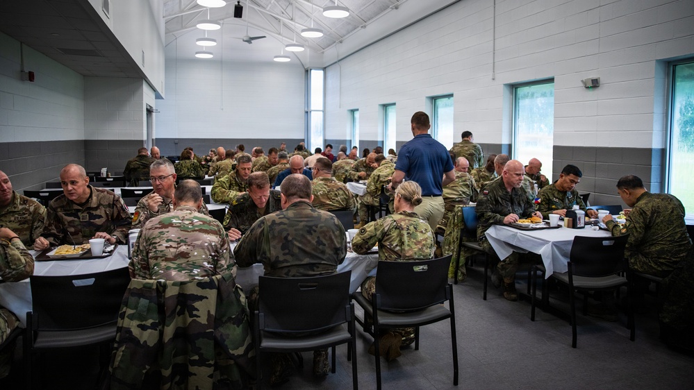 Camp Shelby Welcomes Operation Sentinel Justice Visitors to Dining Facility