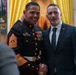 Sergeant Major of the Marine Corps hosts author of "Terminal Lance" at Marine Barracks Washington Sunset Parade
