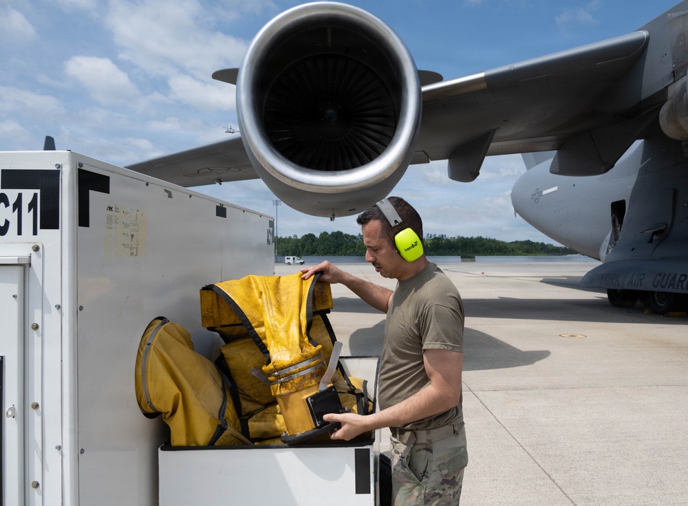 Maintenance operations with the 105th AMXS