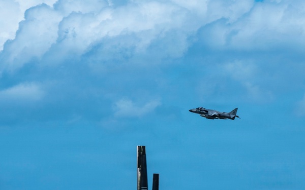 AV-8B Harrier II's depart from Puerto Rico