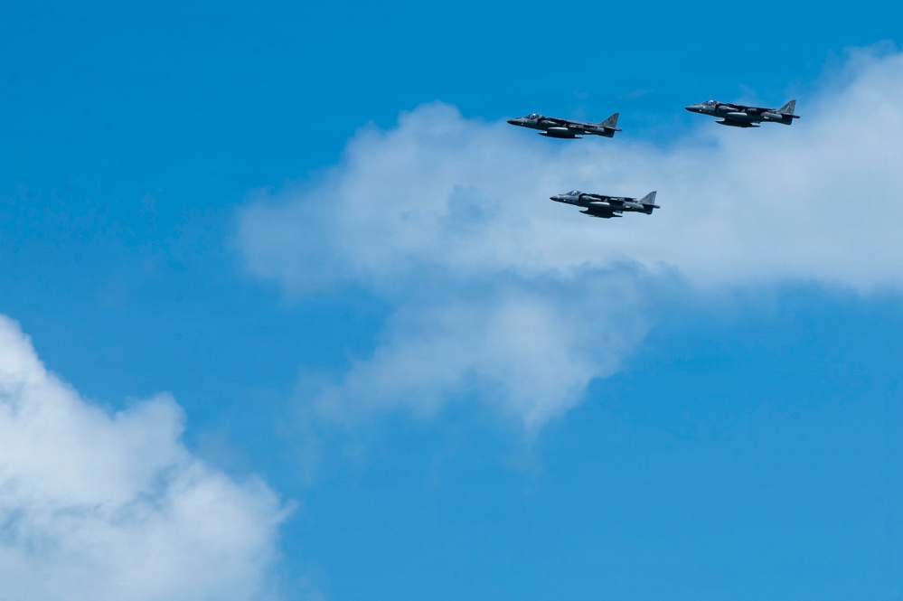 AV-8B Harrier II's depart from Puerto Rico