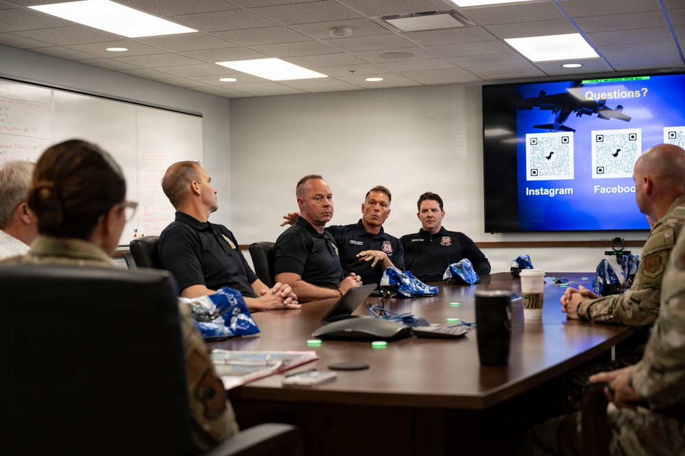 City of Moore police, fire and emergency management departments participate in 507th ARW immersion