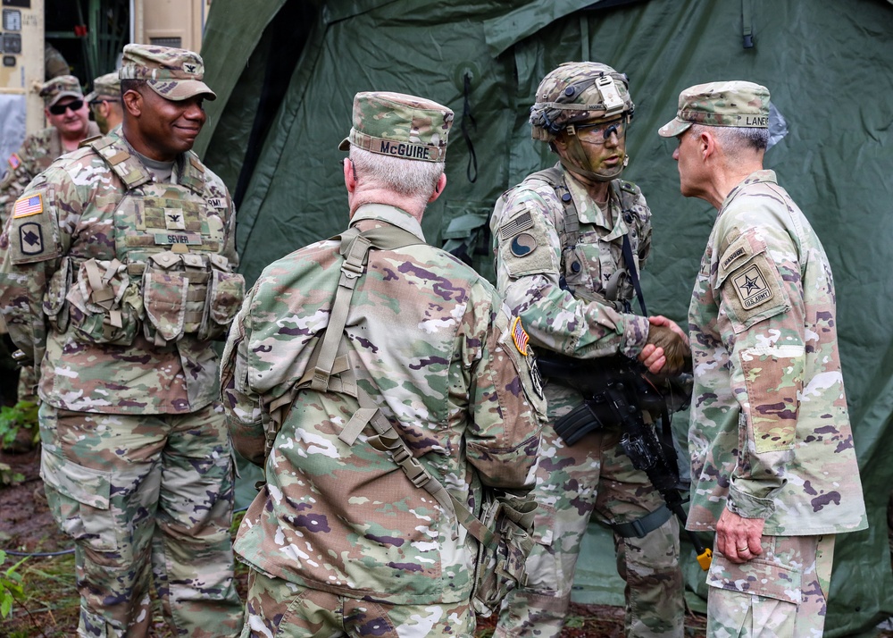Senior Army leaders visit Normandy Brigade at JRTC
