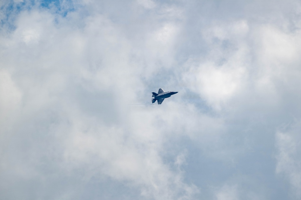 Virginia Air National Guard F-22 Raptors Train Alongside Finnish F-35s at Ebbing ANGB