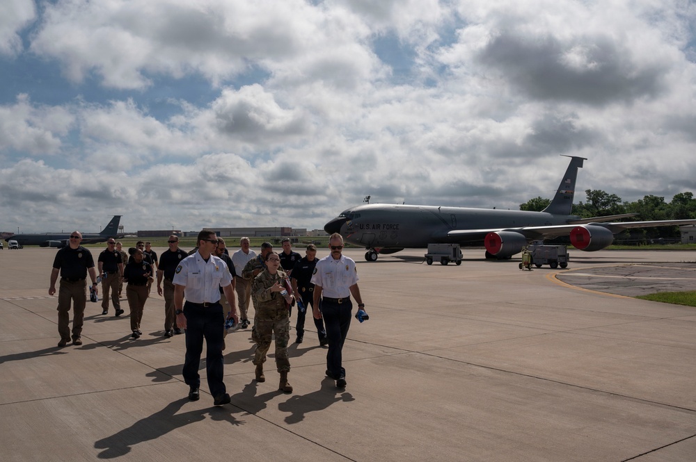 City of Moore police, fire and emergency management departments participate in 507th ARW immersion