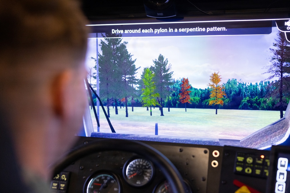 Camp Lejeune Marines Train on the New Multi-Platform Driver Simulator