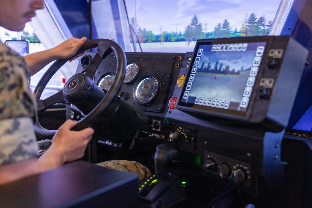 Camp Lejeune Marines Train on the New Multi-Platform Driver Simulator