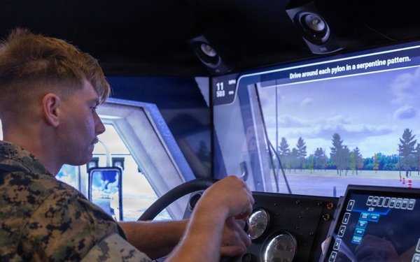 Camp Lejeune Marines Train on the New Multi-Platform Driver Simulator