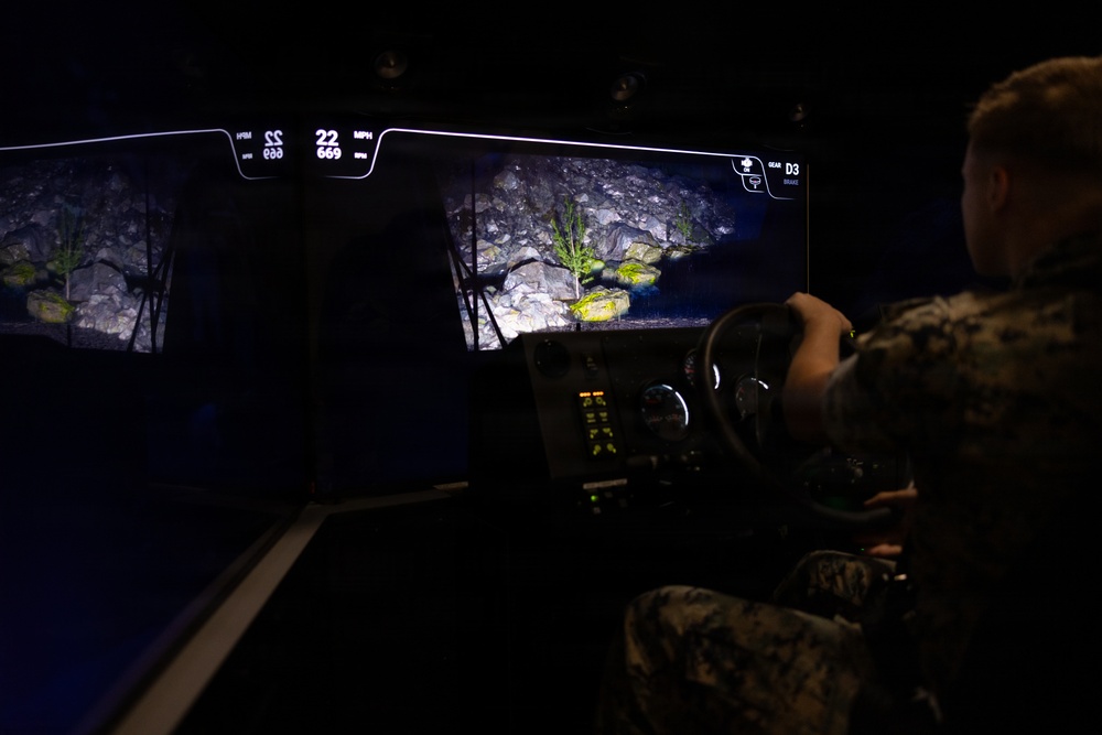 Camp Lejeune Marines Train on the New Multi-Platform Driver Simulator