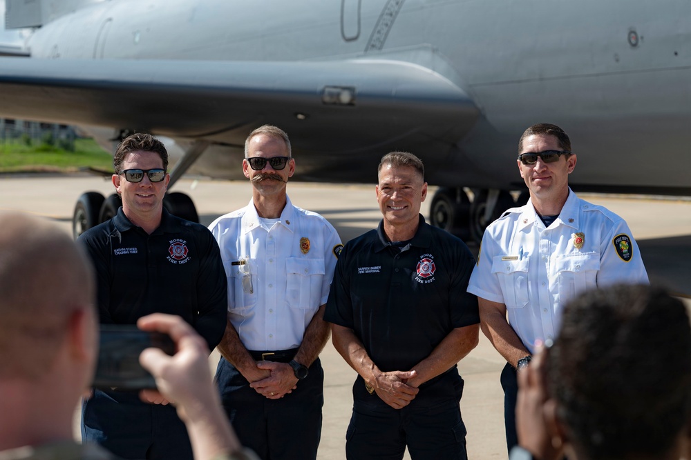 City of Moore police, fire and emergency management departments participate in 507th ARW immersion