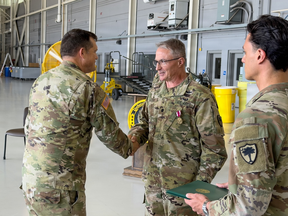 59th Aviation Troop Command hosts retirement ceremony for Lt. Col. Douglas M. Leslie