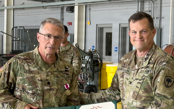 59th Aviation Troop Command hosts retirement ceremony for Lt. Col. Douglas M. Leslie