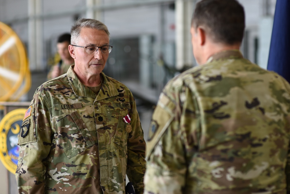 59th Aviation Troop Command hosts retirement ceremony for Lt. Col. Douglas M. Leslie
